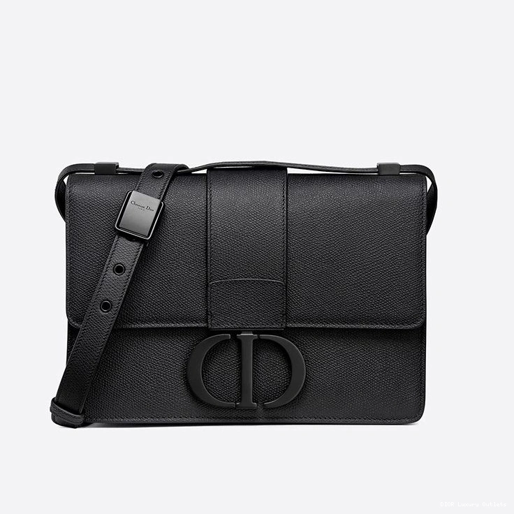 Cheap Grained Calfskin Montaigne Ultramatte Dior 30 Bag Black 0813 Luxury